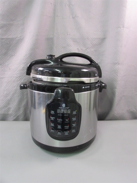 Cook's Essentials 6 Qt Electric Pressure Cooker with Crock Pot Lid