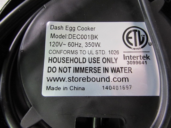 Dash Electric Egg Cooker & Range Mate Microwaveable Cookware