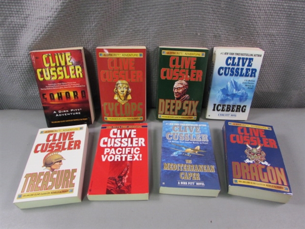 Clive Cussler Book Collection- 8 Titles