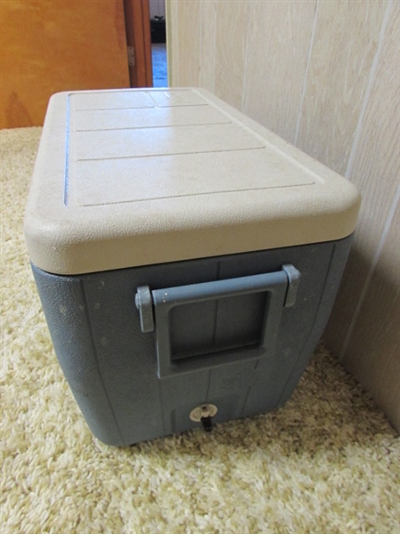 38 QT IGLOO WHEELIE COOLER & 48 QT COLEMAN ICE CHEST