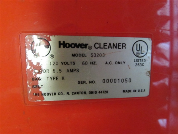 HOOVER SPIRIT CANISTER VACUUM