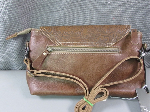 *Brand New* MYRA PROCRASTINATION LEATHER & HAIRON BAG