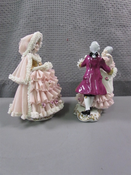 Royal Doulton & Vintage German Dresden Karl Klettle Figurines