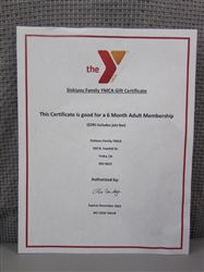 Six Month YMCA Adult Membership