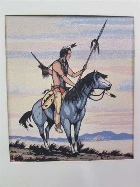 Vintage Frank Vigil Apache Art - Painted Horse