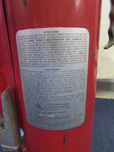 Vintage Ansul Fire Extinguisher