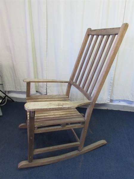 Oversized Wooden Rocker