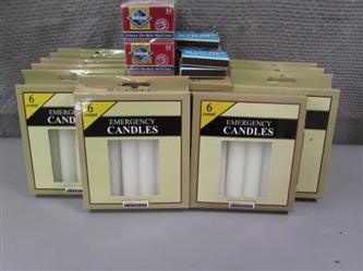 Emergency Candles and Matchboxes