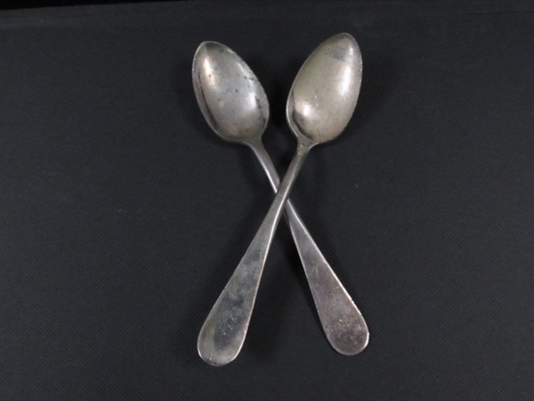 Vintage Victors Co Silver Plated Baby Spoons