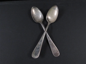 Vintage Victors Co Silver Plated Baby Spoons