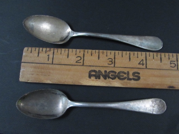 Vintage Victors Co Silver Plated Baby Spoons