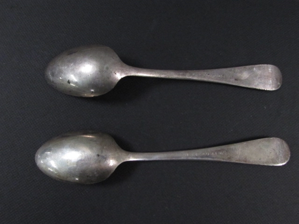 Vintage Victors Co Silver Plated Baby Spoons