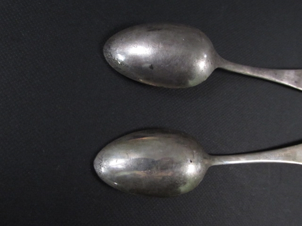 Vintage Victors Co Silver Plated Baby Spoons