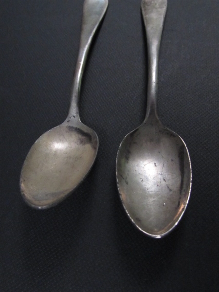 Vintage Victors Co Silver Plated Baby Spoons