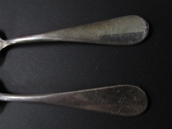 Vintage Victors Co Silver Plated Baby Spoons