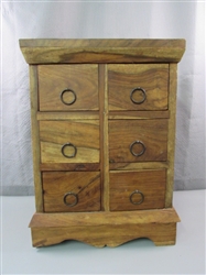 Solid Wood Cabinet With 6 Drawers