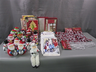 Christmas Cards, Solar Lights and Movers, Recipe Books, & Beads.