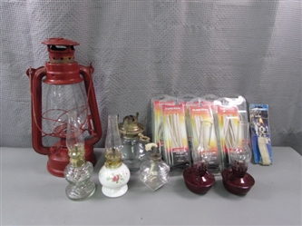 Lantern, Oil Lamps, & Lamp Wicks