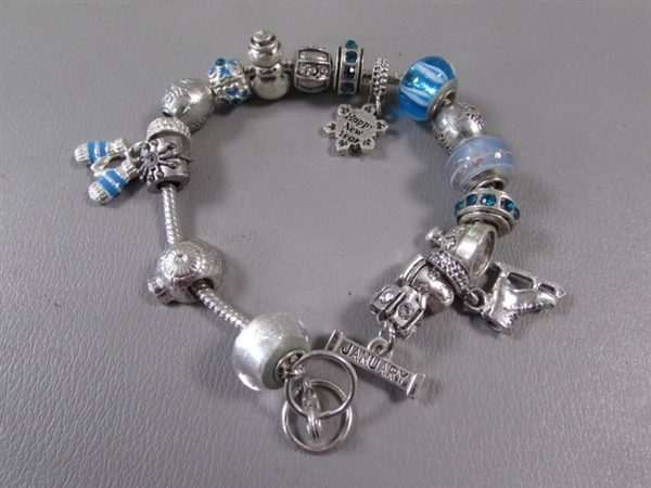 Willabee & Ward Danbury Mint 12 Month Charm Bracelet Set