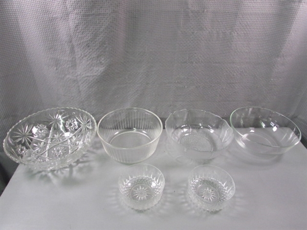 Arcoroc, Duralex, & Pyrex Glass Bowls