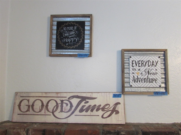 Set of 3 Rustic/Farmhouse Signs