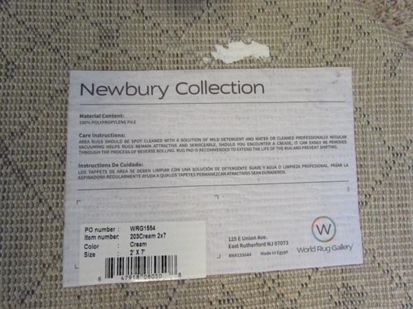 World Rug Gallery Newbury Cream Rugs