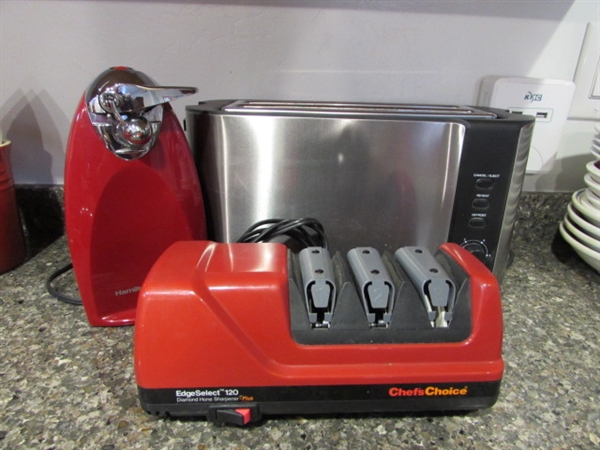 Gourmet Toaster, Electric Can Opener, & Sharpener