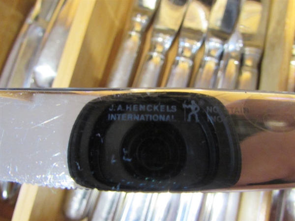 J.A.Henckels Int Flatware, Carvel Hall Steak Knives, etc.