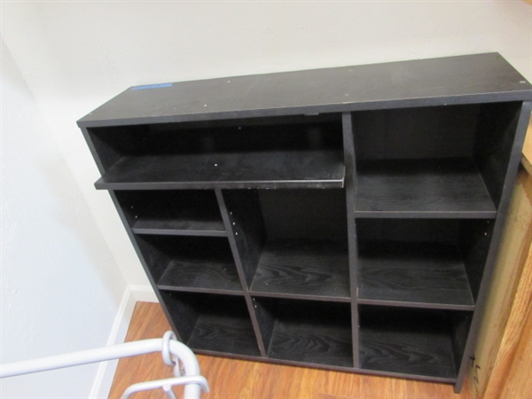 Black Cubby Shelf Unit