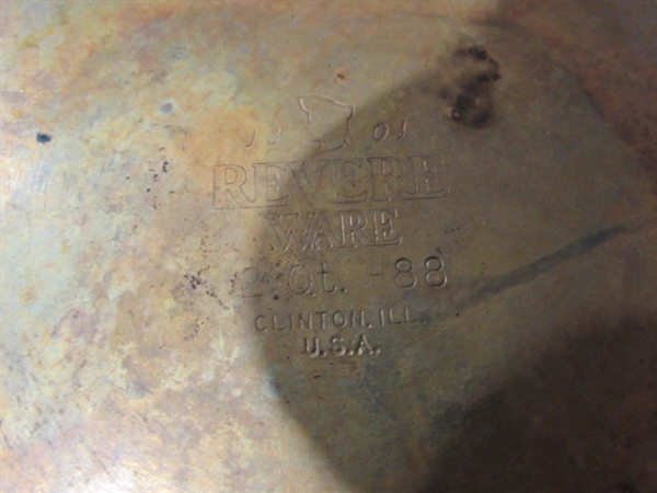 Revere Ware Copper Bottom 14 Pc Set