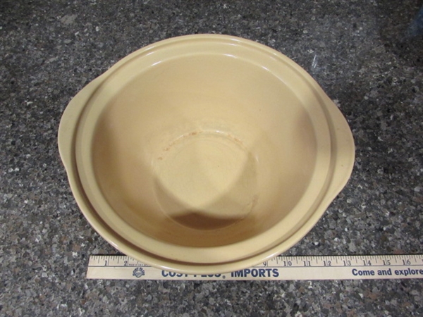 Signed #2 & #4 Stoneware Mixing/Nesting Bowls