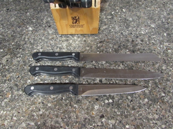 Precision Sabatier & Home Hero Knife Sets w/Blocks