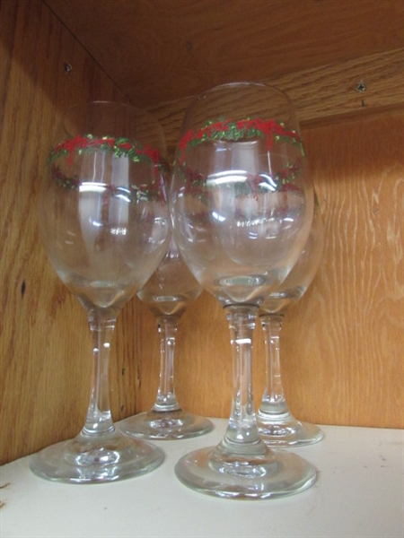 Large Collection of Misc Wine Glasses