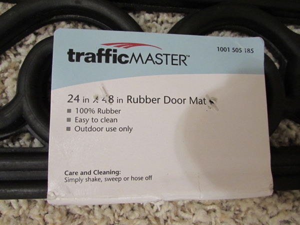 Pair of New TrafficMaster Rubber Door Mats 24x48