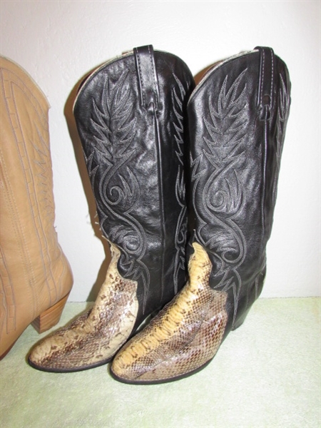 2 Pair ACME Womens Cowboy Boots 7 1/2