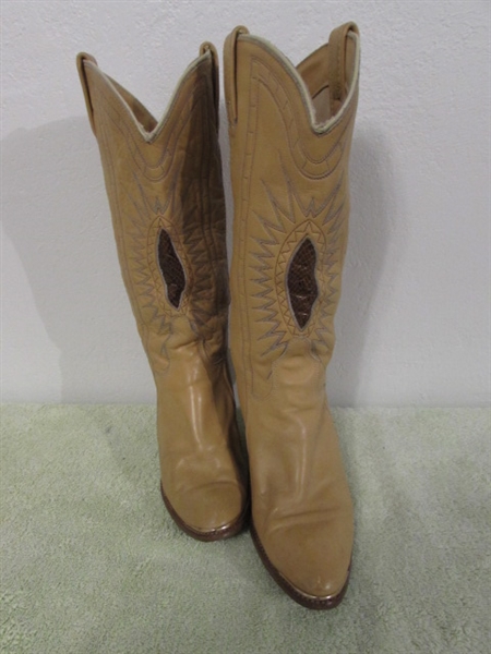 2 Pair ACME Womens Cowboy Boots 7 1/2