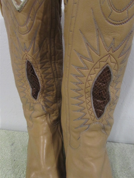 2 Pair ACME Womens Cowboy Boots 7 1/2