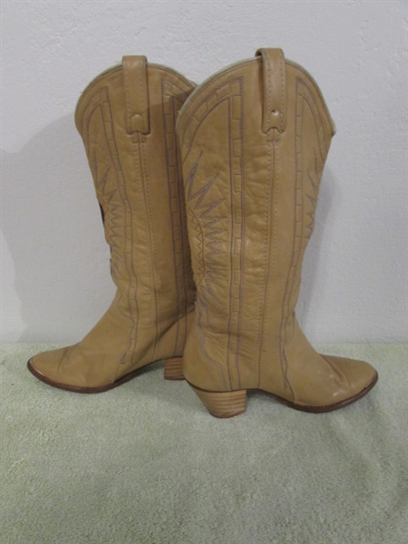 2 Pair ACME Womens Cowboy Boots 7 1/2