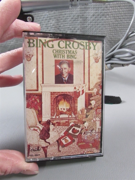 Bing Crosby Tape & Realistic Microphone w/Stand