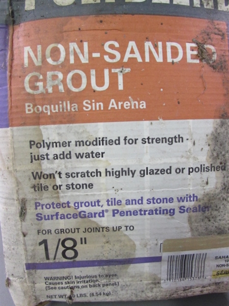 3 10lb Boxes Polyblend Non-Sanded Grout Sahara Tan #22