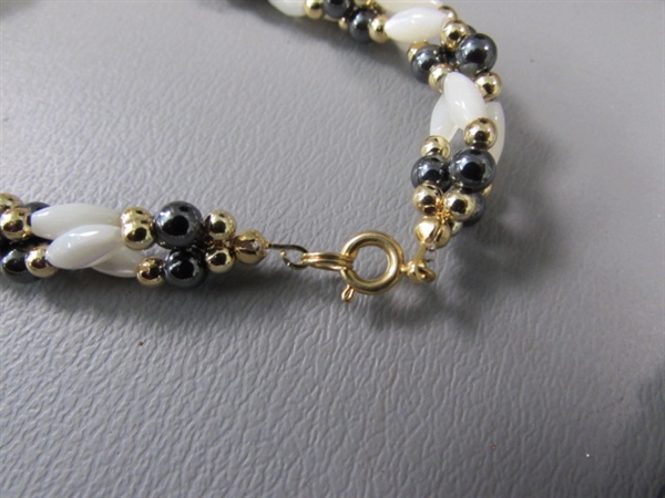 Mother of Pearl and Hematite Jewelry