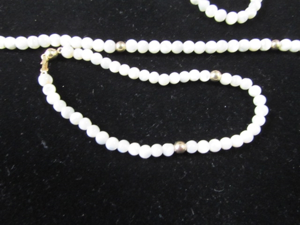 Mother of Pearl and Hematite Jewelry