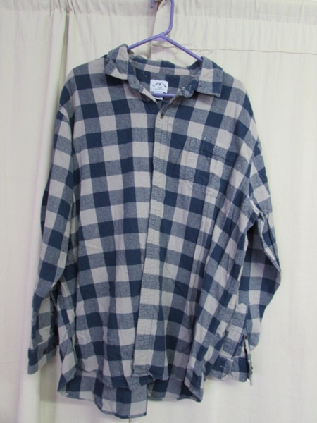 Men's XL-3X Flannel & Button Up Shirts