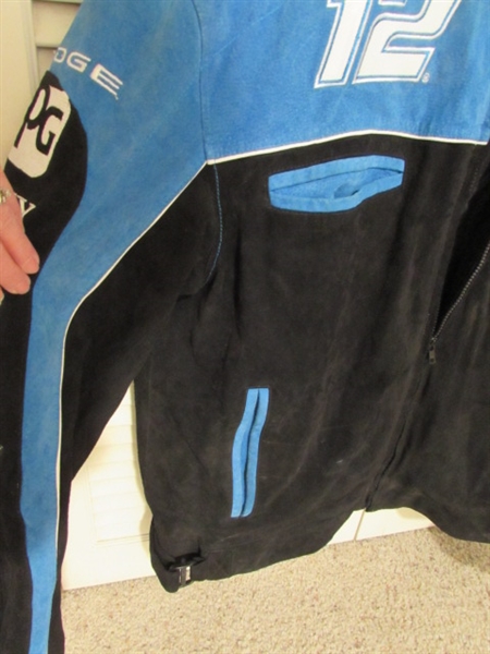 Nascar Ryan Newman #12 XL Suede Leather Jacket