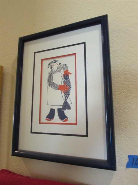 4 RIE MUNOZ FRAMED PRINTS - Weed Estate