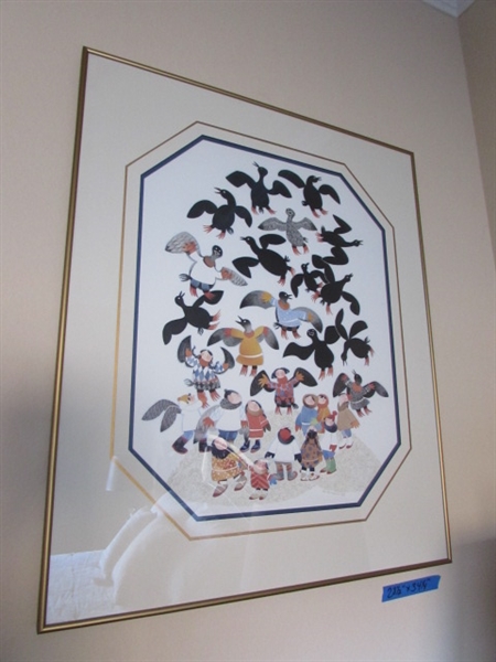 RIE MUNOZ PRINT - MATTED/FRAMED UNDER - GLASS - Weed Estate