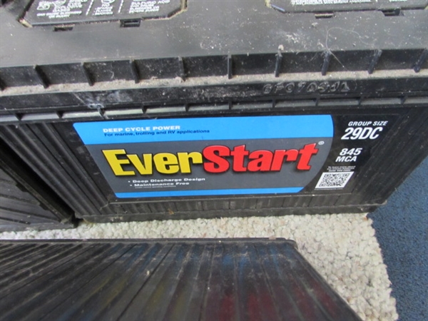 3 EverStart Deep Cycle Power Batteries & Coleman Powermate Inverter