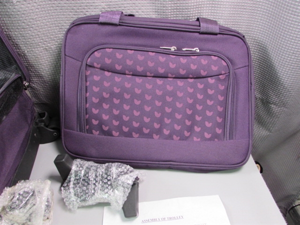 New- Purple Luggage Set.