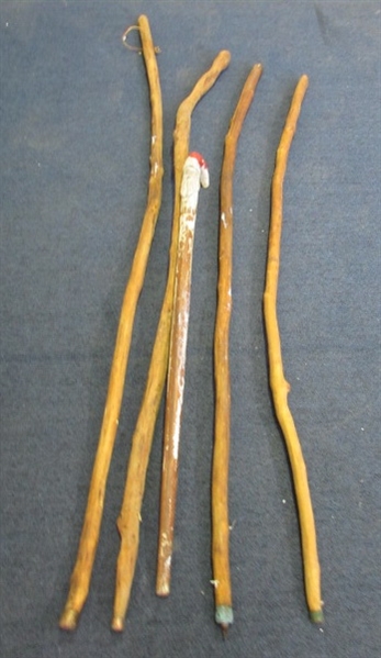 Hand Carved Walking Sticks