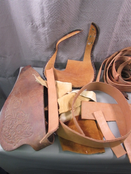 Large Lot of Leather